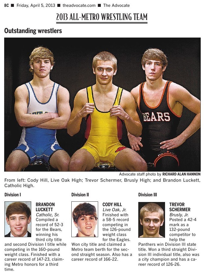 Louisiana High School Wrestling Archives